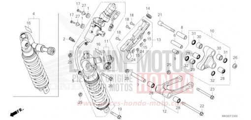 REAR CUSHION CRF1100A4M de 2021
